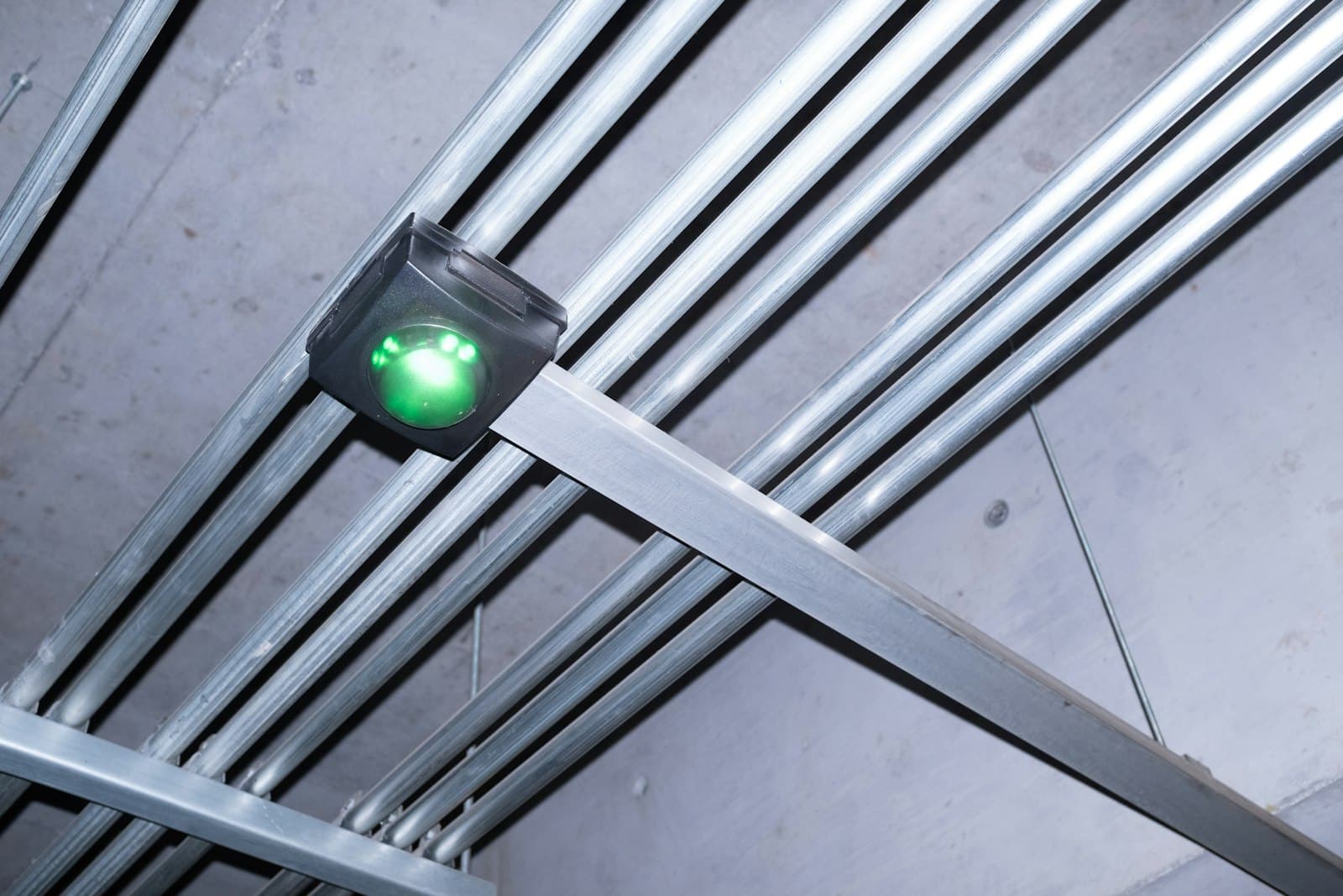 Ceiling electrical work with a fixture opening
